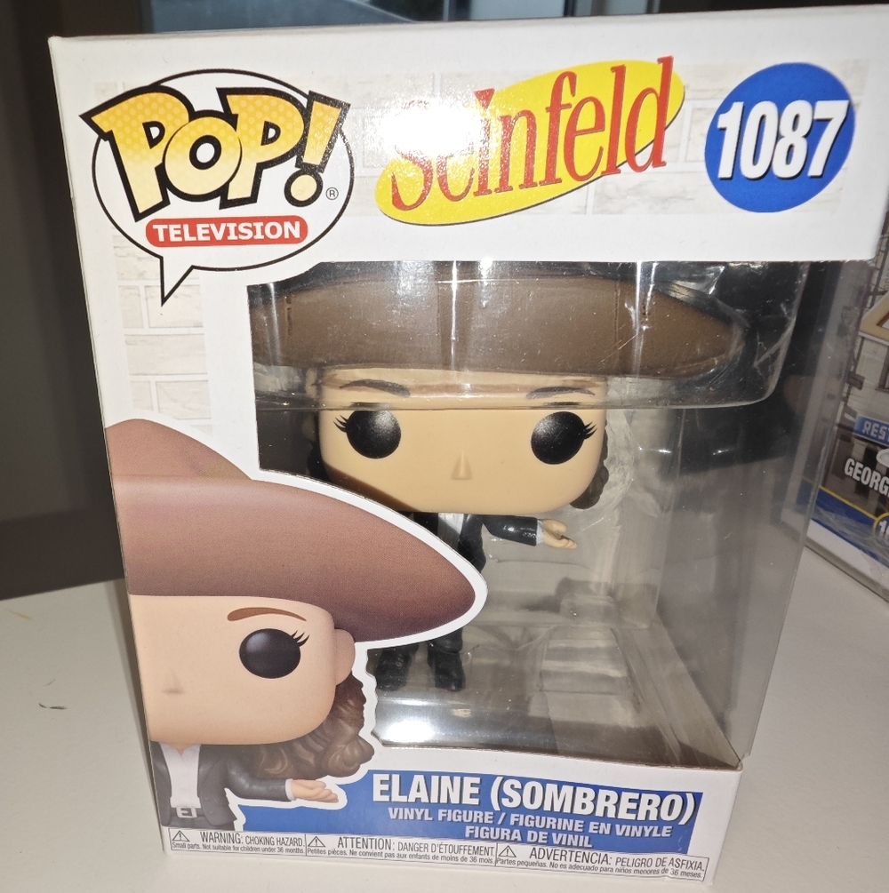 Funko POP Seinfeld Elaine with Brown Sombrero Vinyl Figure. New